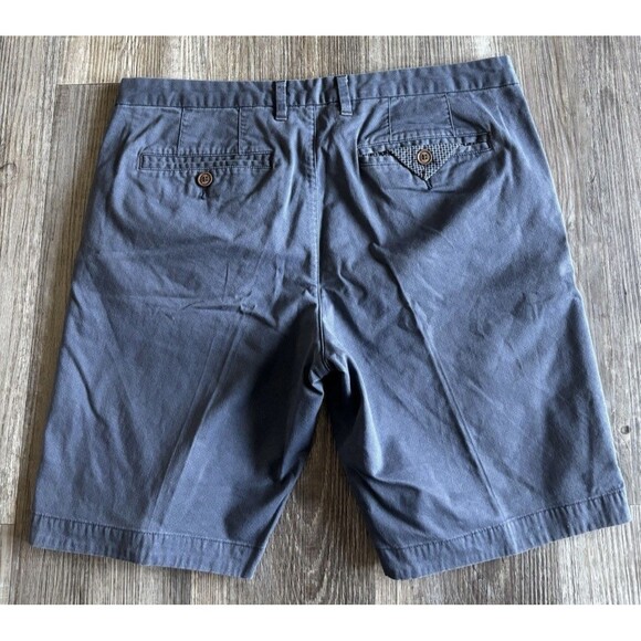 Ted Baker London Blue Shesho Chino Geometric Macro Print Shorts Men’s Size 34R - Picture 10 of 10